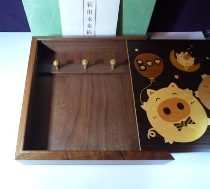 Amazon.co.jp: ξ 箱根木象嵌 壁掛け キーボックス 箱根寄木細工